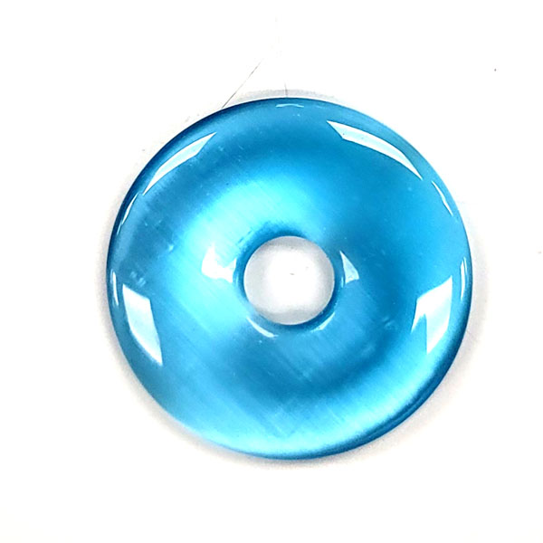 35MM DONUT CAT'S EYES AQUAMARINE